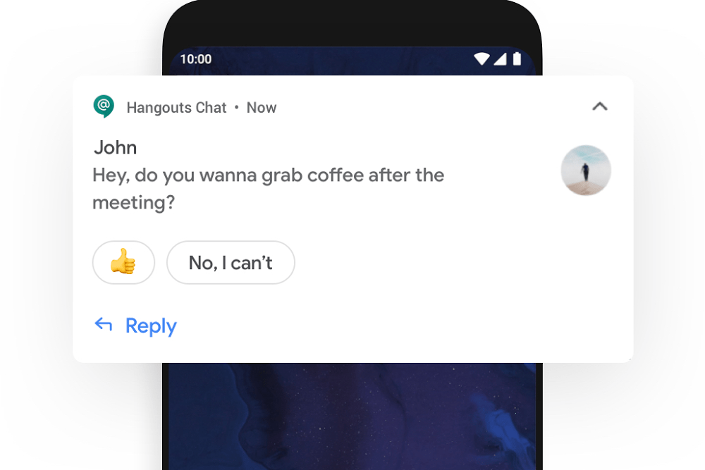 smart reply android q 10