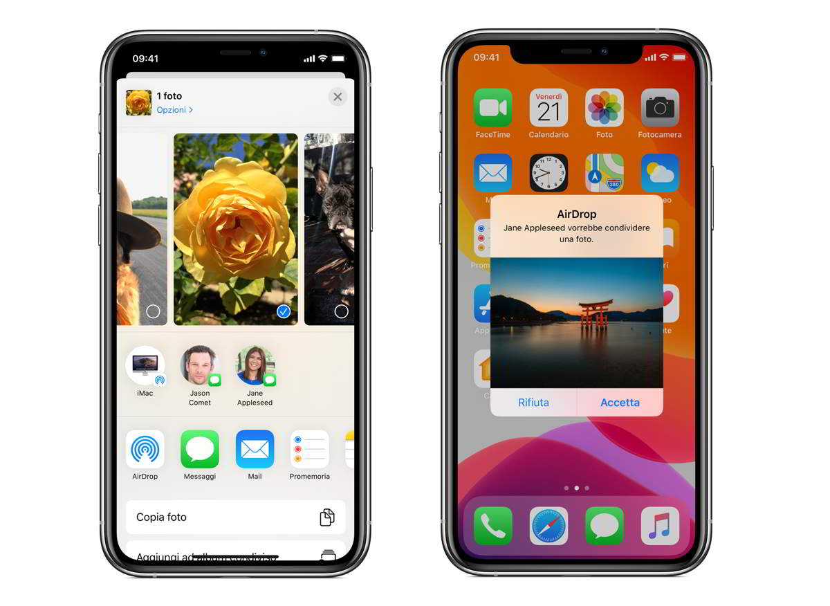 collegare smartphone a pc con airdrop