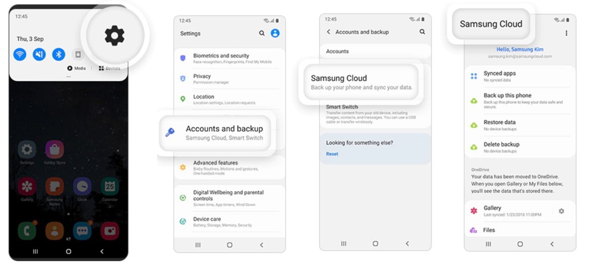 come usare samsung cloud