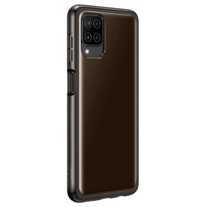 Galaxy A12 Soft Clear Cover Black