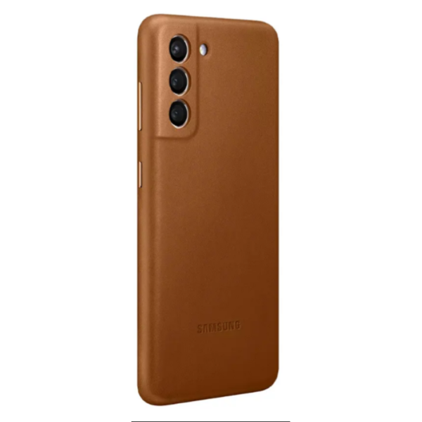 Galaxy S21 5G Leather Cover Brown