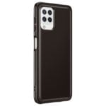 Galaxy A22 Soft Clear Cover Black